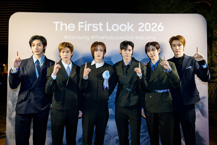 [서울=뉴시스] 라이즈 CES 2026 삼성전자 '더 퍼스트룩' 현장. (사진 = SM엔터테인먼트 제공) 2026.01.06. photo@newsis.com *재판매 및 DB 금지