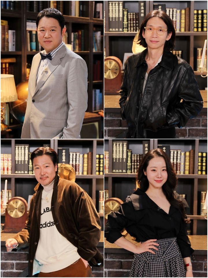 왼쪽 위부터 시계방향 김구라, 봉태규, 이시원, 정형석