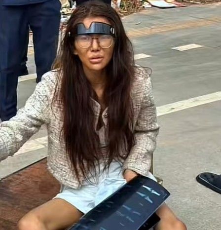 [뉴시스]중국인 인플루언서가 캄보디아에서 노숙자로 발견됐다. (사진 = @tapirs.greens 틱톡 캡처) *재판매 및 DB 금지