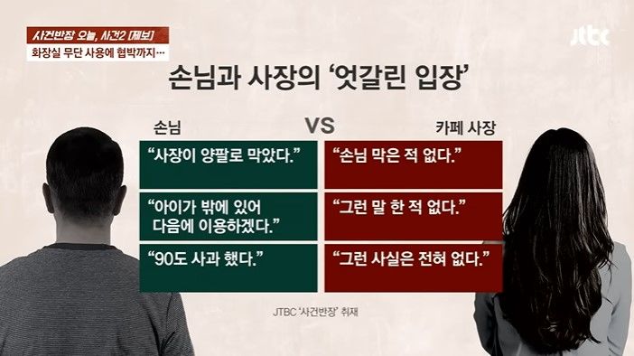 "주문 안 하고 화장실 썼더니 감금?"…카페 사장 '반박'