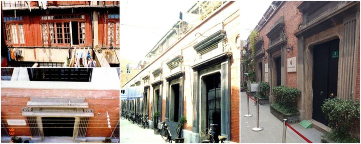 [서울=뉴시스]상하이 임시정부 청사 건물. 상하이 대한민국 임시정부 청사 외관. 왼쪽부터 ▲복원전 ▲복원직후(1993년) ▲최근 모습. (사진=삼성 제공) photo@newsis.com *재판매 및 DB 금지