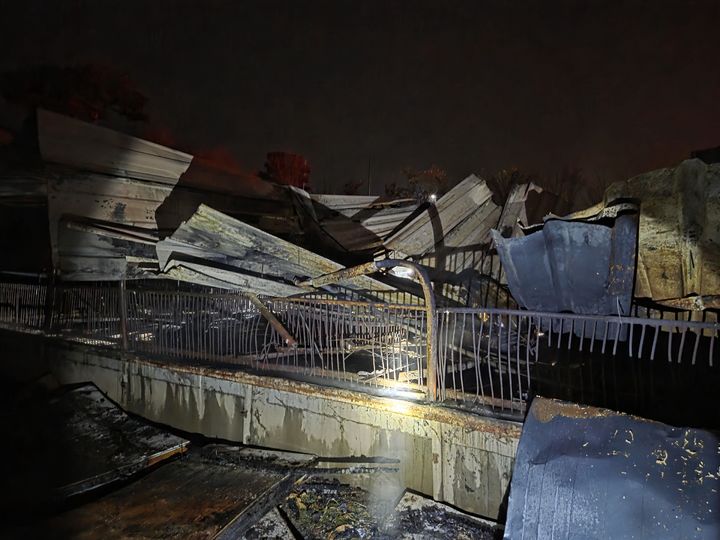 [보령=뉴시스] 7일 오전 4시35분께 충남 보령시 천북면 장은리 돼지농장에서 불이 나 48분 만에 진화됐다. (사진=보령소방서 제공) 2026.01.07. photo@newsis.com *재판매 및 DB 금지