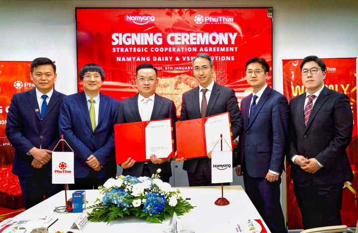 [서울=뉴시스] 남양유업이 베트남 최대 유통 기업 푸타이 그룹(PHU THAI Group)과 전략적 파트너십을 체결하고, 베트남 조제분유 사업을 본격 확대한다고 7일 밝혔다. (사진=남양유업 제공) 2026.01.07. photo@newsis.com *재판매 및 DB 금지