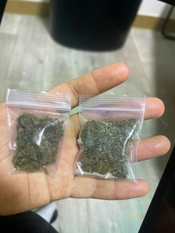 [대전=뉴시스] 피의자가 홍보하기 위해 촬영해 놓은 대마초.(사진=대전경찰청 제공) 2026.01.07. photo@newsis.com *재판매 및 DB 금지