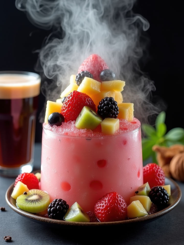 연기 나는 칵테일 한 모금…잘못 먹으면 위 파열