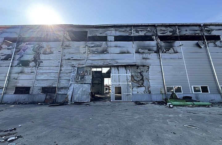 [대구=뉴시스] 2024년 11월 화재로 훼손된 대구 동구 불로동 자원재활용센터. (사진=대구 동구 제공) 2026.01.07. photo@newsis.com *재판매 및 DB 금지