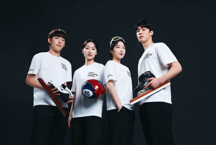삼성전자가 2026 밀라노·코르티나 동계올림픽·패럴림픽의 홍보대사 '팀 삼성 갤럭시' 선수단과 캠페인 메시지 'Open always wins(열린 마음은 언제나 승리한다)'을 8일 공개했다. 사진은 팀 삼성 갤럭시에 참여하는 대한민국 선수들의 모습. (사진=삼성전자 제공) *재판매 및 DB 금지