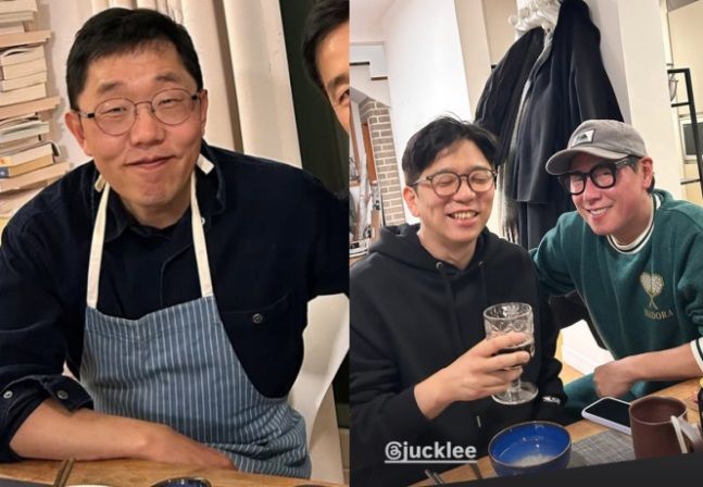 52세 김제동 근황…앞치마 두르고 "오랜 독거의 내공"