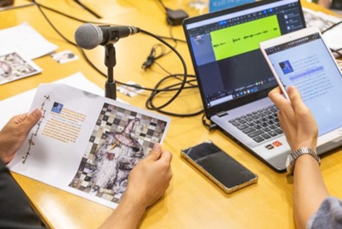 [서울=뉴시스] GC녹십자와 계열사의 목소리 기부 사회공헌 캠페인 '소리드림'에 임직원들이 참여하고 있다. (사진=GC녹십자 제공) 2026.1.12. photo@newsis.com *재판매 및 DB 금지