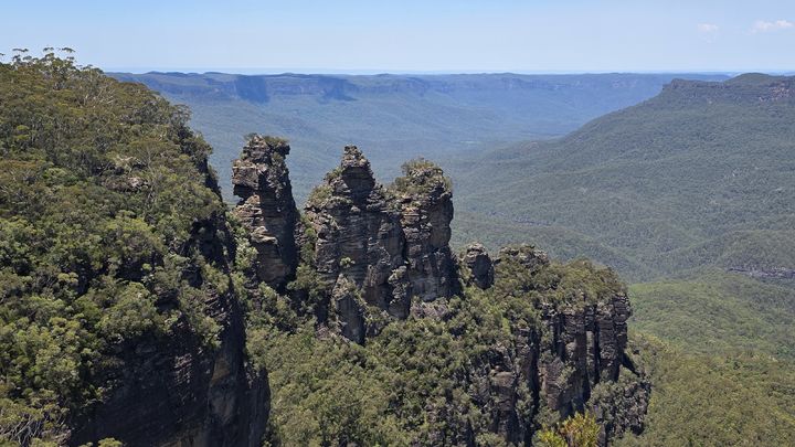 [호주 시드니=박현주 미술전문기자] 1월 한 여름의 블루마운틴 세자매봉 전경. 2026.01.08. hyun@newsis.com *재판매 및 DB 금지
