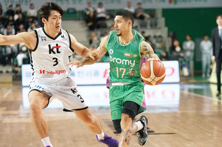 [서울=뉴시스] 프로농구 원주 DB의 이선 알바노. (사진=KBL 제공) *재판매 및 DB 금지