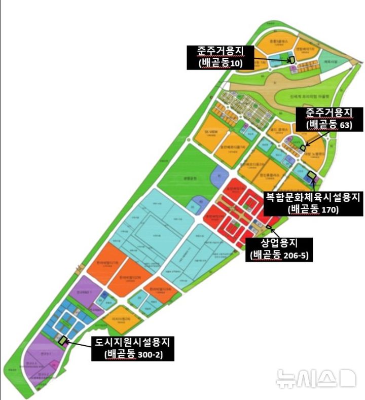 [시흥=뉴시스] 경기 시흥시가 수의 계약으로 매각을 추진하고 있는 토지 위치. (사진=시흥시 제공) 2026.01.09. photo@newsis.com