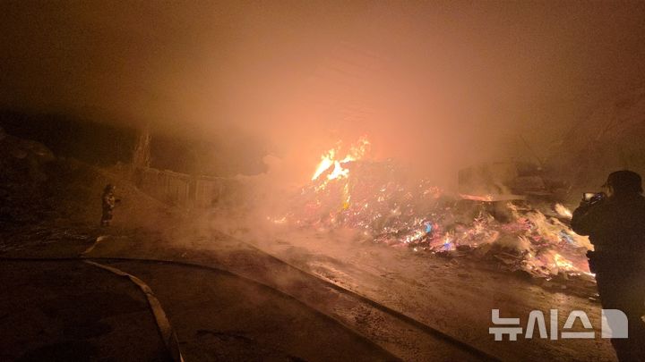 [파주=뉴시스] 화재 현장. (사진=경기도북부소방재난본부 제공) 2025.01.09 photo@newsis.com