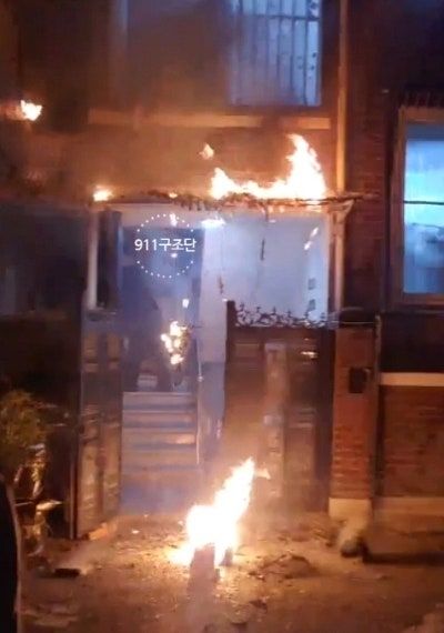 [서울=뉴시스] 화재 현장 사진. 2026.01.09. (사진=동대문구 제공) *재판매 및 DB 금지