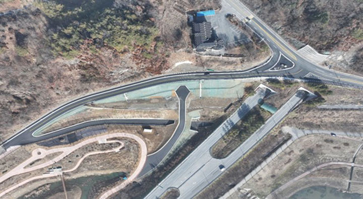 지난해 연말 준공된 영월 장릉~청령포 연결로.(사진=영월군 제공) *재판매 및 DB 금지