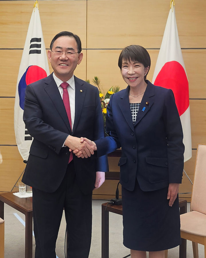 주호영 국회부의장, 다카이치 日 총리 예방 "상생 관계 만들어가야"