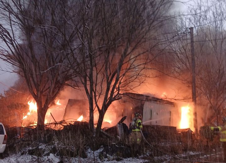 옥천군 군북면 주택 화재(사진=옥천소방서 제공) *재판매 및 DB 금지