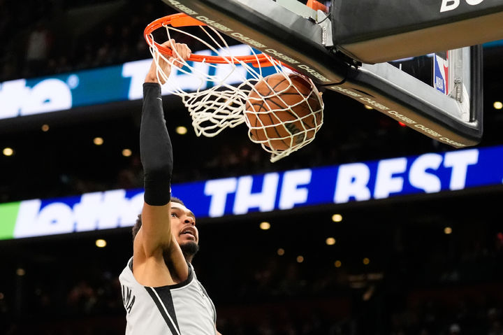 [보스턴=AP/뉴시스] 미국프로농구(NBA) 샌안토니오 스퍼스의 빅토르 웸반야마. 2026.01.10.