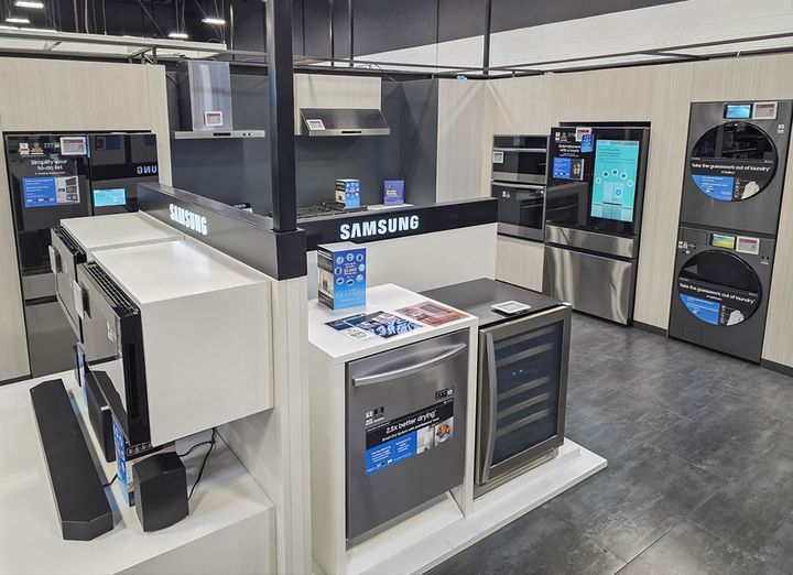 [라스베이거스=뉴시스]미국 라스베이거스 베스트바이 매장의 삼성전자 제품. (사진 = 삼성전자) 2026.01.11. photo@newsis.com *재판매 및 DB 금지