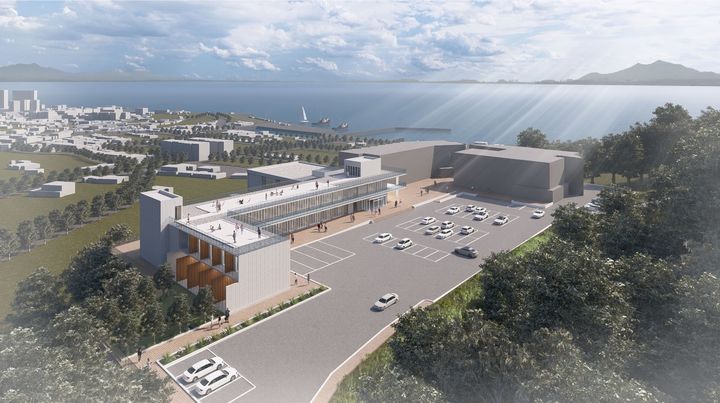 [고흥=뉴시스] 전남 고흥군 소록도에 조성중인 마리안느·마가렛 나눔연수원 조감도. (사진=고흥군 제공) 2026.01.11. photo@newsis.com *재판매 및 DB 금지