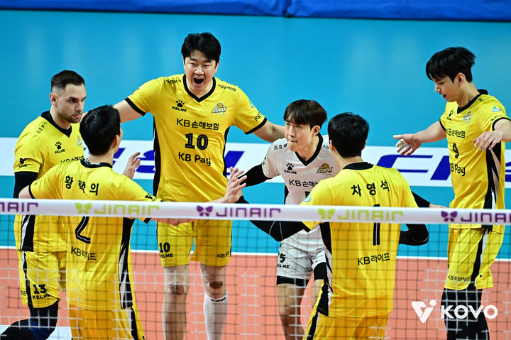 [서울=뉴시스] 남자 프로배구 KB손해보험. (사진=KOVO 제공). 2026.01.11. *재판매 및 DB 금지
