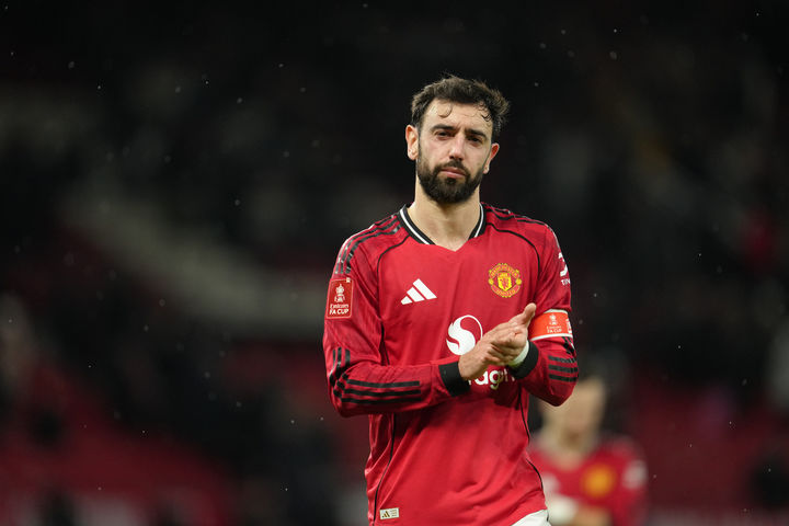 [맨체스터=AP/뉴시스]맨유 캡틴 페르난데스. 2025.01.11.