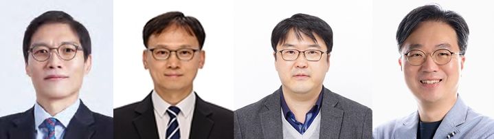 [울산=뉴시스] UNIST 신명수 지구환경도시건설공학과, 김진영 에너지화학공학과, 김영춘 기술경영전문대학원, 심재영 인공지능대학원 교수 (사진 왼쪽부터 차례대로) (사진=UNIST 제공) 2026.01.12. photo@newsis.com *재판매 및 DB 금지