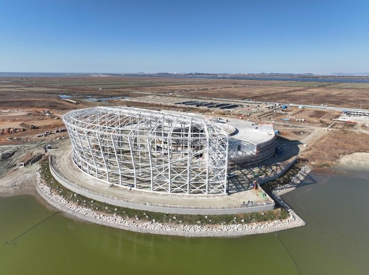 [대전=뉴시스] 내년 준공을 앞두고 있는 국립새만금수목원 조성현장 전경.(사진=산림청 제공) *재판매 및 DB 금지