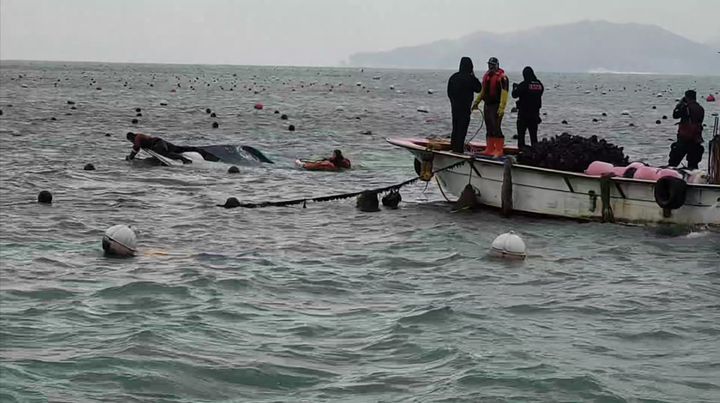 태안 통개항 전복 사고 승선원 4명으로 확인…1명 심정지(종합)