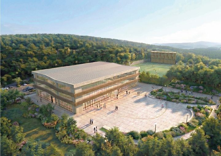 [부산=뉴시스] 부산 사하구 예비군훈련장 다목적체육관 조감도. (사진=부산시 제공) 2026.01.12. photo@newsis.com *재판매 및 DB 금지