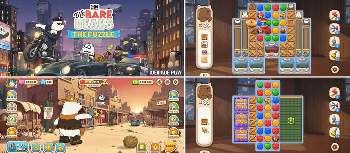 [서울=뉴시스] 위메이드플레이는 모바일게임 '위베어 베어스 더퍼즐(이하 위베베 더퍼즐)'에 이용자들의 의견을 반영한 '뉴시즌'을 출시했다. (사진=위메이드플레이 제공) *재판매 및 DB 금지