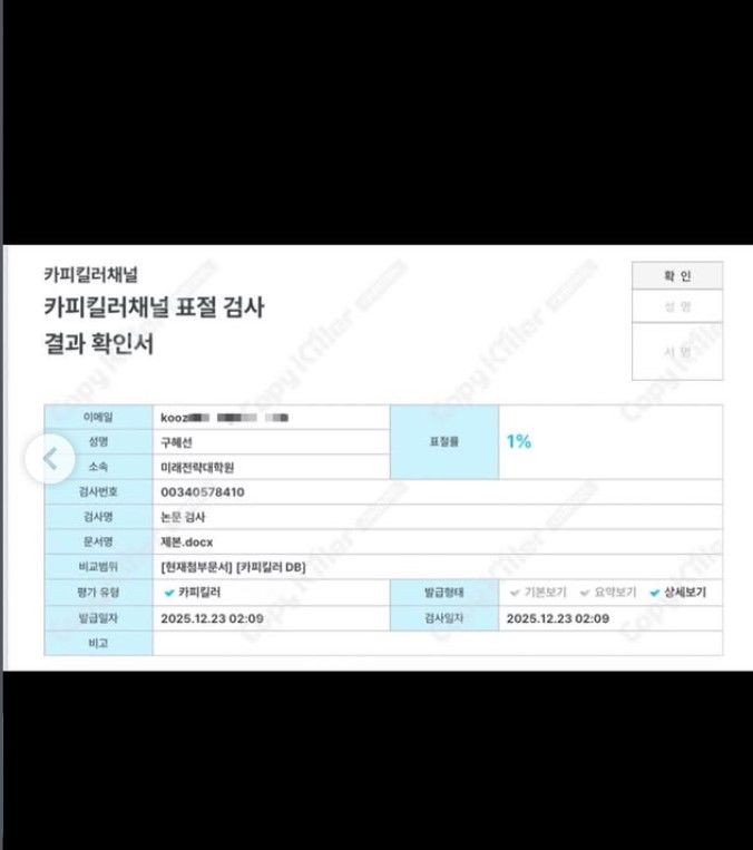 [서울=뉴시스] 배우 구혜선이 카이스트(KAIST) 석사 학위 논문 표절 검사 결과를 공개했다. (사진=구혜선 인스타그램 캡처) 2026.01.13. photo@newsis.com *재판매 및 DB 금지