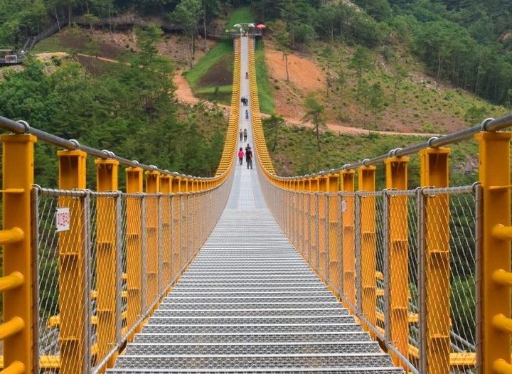 [금산=뉴시스] 충남 금산군 월영산 출렁다리 *재판매 및 DB 금지