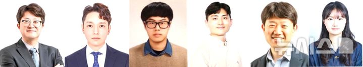 [포항=뉴시스] 포스텍 연구진이 초음파로 지방간 정말 판독 기술을 개발했다. 포스텍 전자전기공학과·IT융합공학과·기계공학과·융합대학원 김철홍 교수(왼쪽부터), IT융합공학과 통합 과정 이동현씨, 전자전기공학과 박사 과정 허진석씨, IT융합공학과 오동현 박사후연구원, IT융합공학과·융합대학원 안용주 교수, 융합대학원 통합과정 문현지씨. (사진=포스텍 제공) 2026.01.13. photo@newsis.com