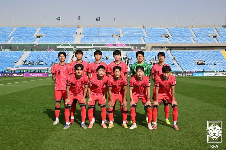 [서울=뉴시스] 우즈베키스탄전에 나선 한국 23세 이하(U-23) 대표팀 선발 라인업. (사진=대한축구협회 제공) *재판매 및 DB 금지
