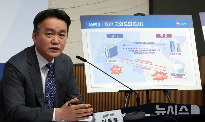 [세종=뉴시스] 강종민 기자 = 이종욱 관세청 차장이 13일 세종시 정부세종청사에서 고환율을 유발하는 불법 외환거래 집중 점검 및 단속 계획을 발표하고 있다. 2026.01.13. ppkjm@newsis.com