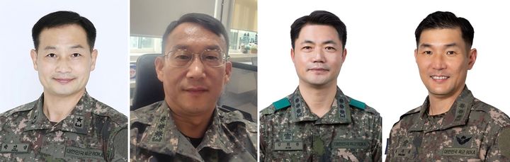 [광주=뉴시스] 조선대학교 118학군단(ROTC) 출신 장교 4명이 최근 군 장성급 인사에서 동시에 진급했다. 왼쪽부터 박민영 소장, 서필석·김희찬·황주봉 준장. (사진 = 조선대 제공) 2026.01.14. photo@newsis.com *재판매 및 DB 금지