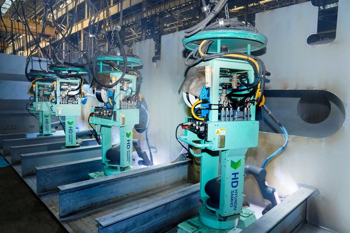 [서울=뉴시스] HD현대삼호 협동 로봇. (사진=HD현대삼호) 2026.01.14 photo@newsis.com *재판매 및 DB 금지&nbsp; *재판매 및 DB 금지