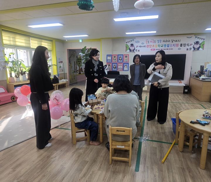 [홍성=뉴시스] 충남도교육청, 겨울방학 유치원 돌봄교실 현장 점검 모습. (사진=충남교육청 제공) 2026.01.14. photo@newsis.com&nbsp; *재판매 및 DB 금지