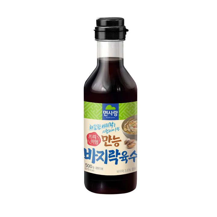 면사랑에서 출시한 '프리미엄 만능바지락육수' (사진=면사랑) *재판매 및 DB 금지