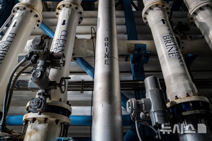 [AP/뉴시스] 미국 캘리포이나주 담수화 공장 2025년 자료사진&nbsp; 