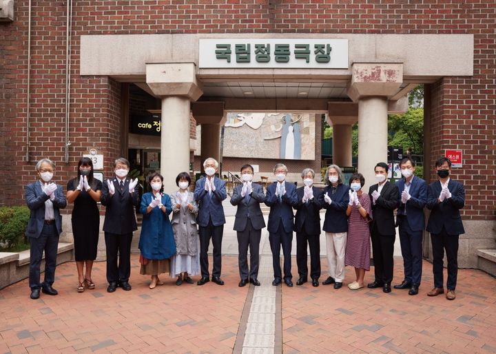 지난 2021년 3월 문화체육관광부의 정관 변경 승인으로 정동극장은 '국립 정동극장'으로 명칭을 했다. 2021년 7월 국립정동극장 현판식 모습. (사진=국립정동극장 제공) *재판매 및 DB 금지