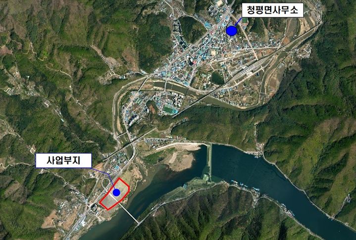 청평면 파크골프장 위치도. (사진=가평군 제공) photo@newsis.com *재판매 및 DB 금지