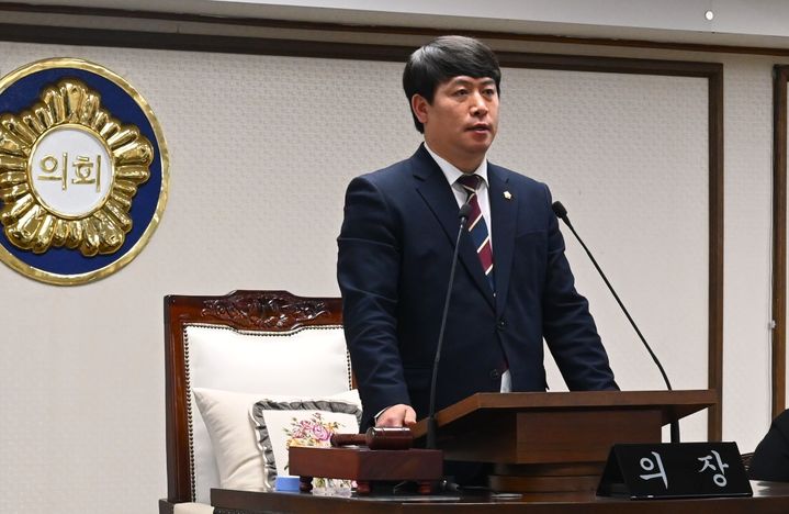 [대전=뉴시스] 조명휘 기자 = 대전 중구의회가 15일 제271회 임시회 제1차 본회의를 열고 있다. (사진= 중구의회 제공) 2026.01.15. photo@newsis.com *재판매 및 DB 금지