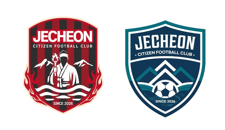 [제천=뉴시스] 제천시민축구단 엠블럼 후보. (사진=제천시민축구단 제공) 2026.01.15. photo@newsis.com&nbsp; *재판매 및 DB 금지