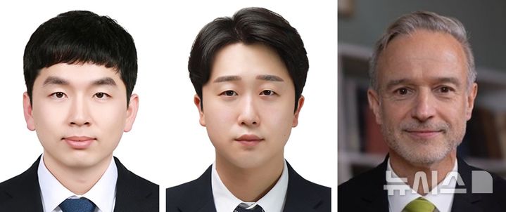 [창원=뉴시스]금속 3D프린팅 부품의 내부 결함 발생을 사전에 예측할 수 있는 인공지능(AI) 기반 모델을 개발한 한국재료연구원 등 공동 연구진. 왼쪽부터 제1저자인 왕재민 독일 막스플랑크연구소 박사와 교신저자인 박정민 한국재료연구원 박사와 디어크 라베 독일 막스플랑크연구소 교수.(사진=한국재료연구원 제공) 026.01.15.photo@newsis.com 