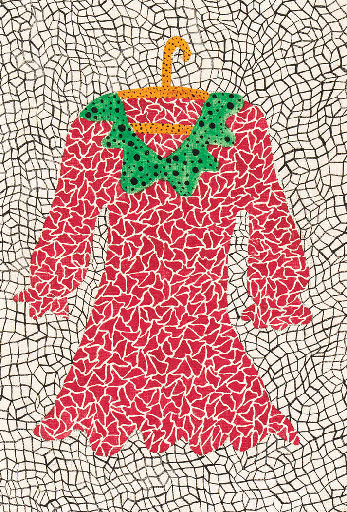 케이옥션 1월 경매에 나온 야요이 쿠사마 Dress 캔버스에 아크릴 22.5×15.5cm 1982. 추정가 5억~8억 원. *재판매 및 DB 금지