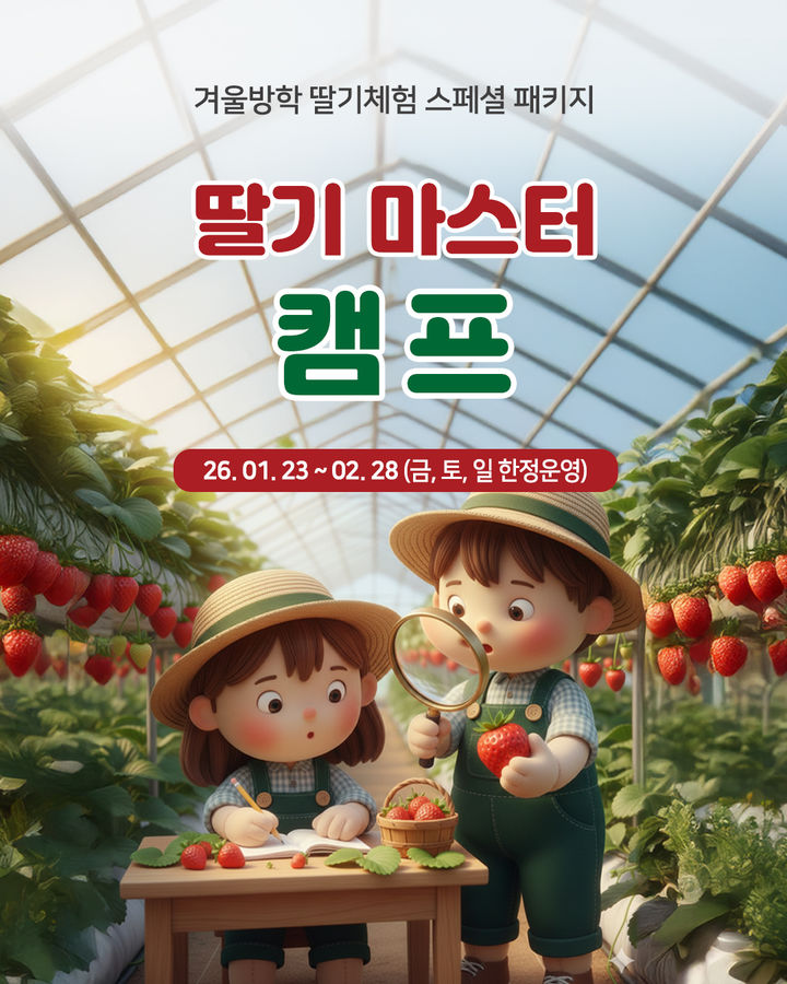 [서울=뉴시스] 상하농원 딸기마스터캠프. (사진=상하농원 제공) 2026.01.16. photo@newsis.com *재판매 및 DB 금지