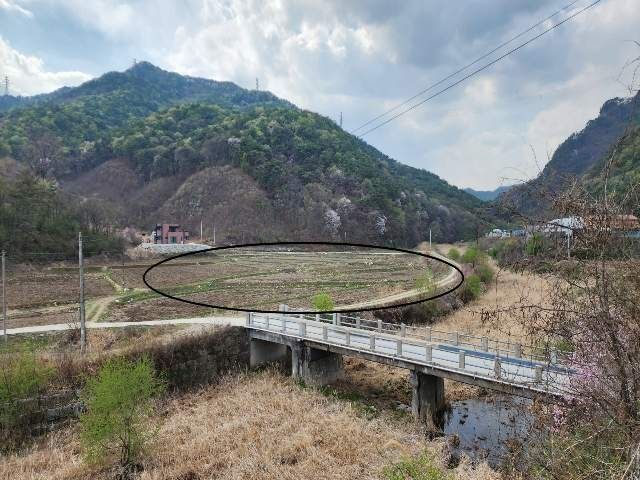 [강릉=뉴시스] 캠코 강원본부가 공매물건으로 내논 원주시 지장면 안창리 인근 토지.(사진=캠코 강원본부 제공)photo@newsis.com *재판매 및 DB 금지