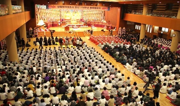 상월원각대조사 탄신 114주년 봉축법요식.(사진=천태종 제공) *재판매 및 DB 금지